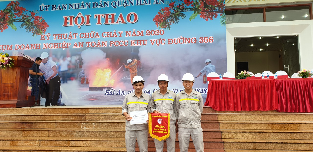 Hội thao Kỹ thuật chữa cháy năm 2020 cụm doanh nghiệp khu vực Đường 365 Hải An